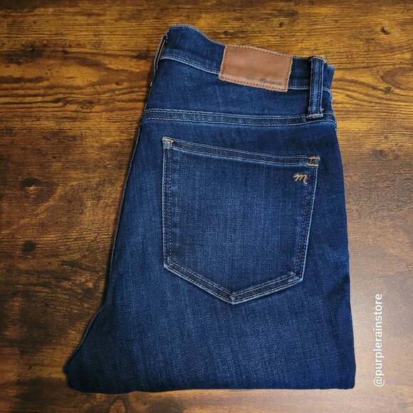 Madewell Jeans Size 27 Skinny 9" High Rise Tummy Control Larkspur Wash F8990 - Picture 3 of 12